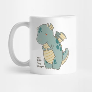 Cute little shy dragon illustration Mug